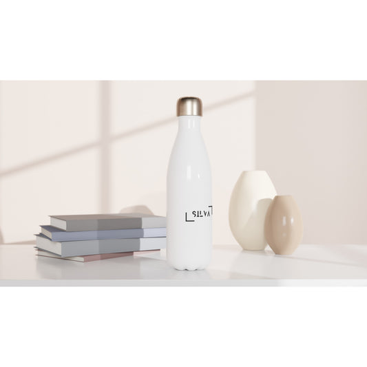 White 17oz Stainless Steel Water Bottle