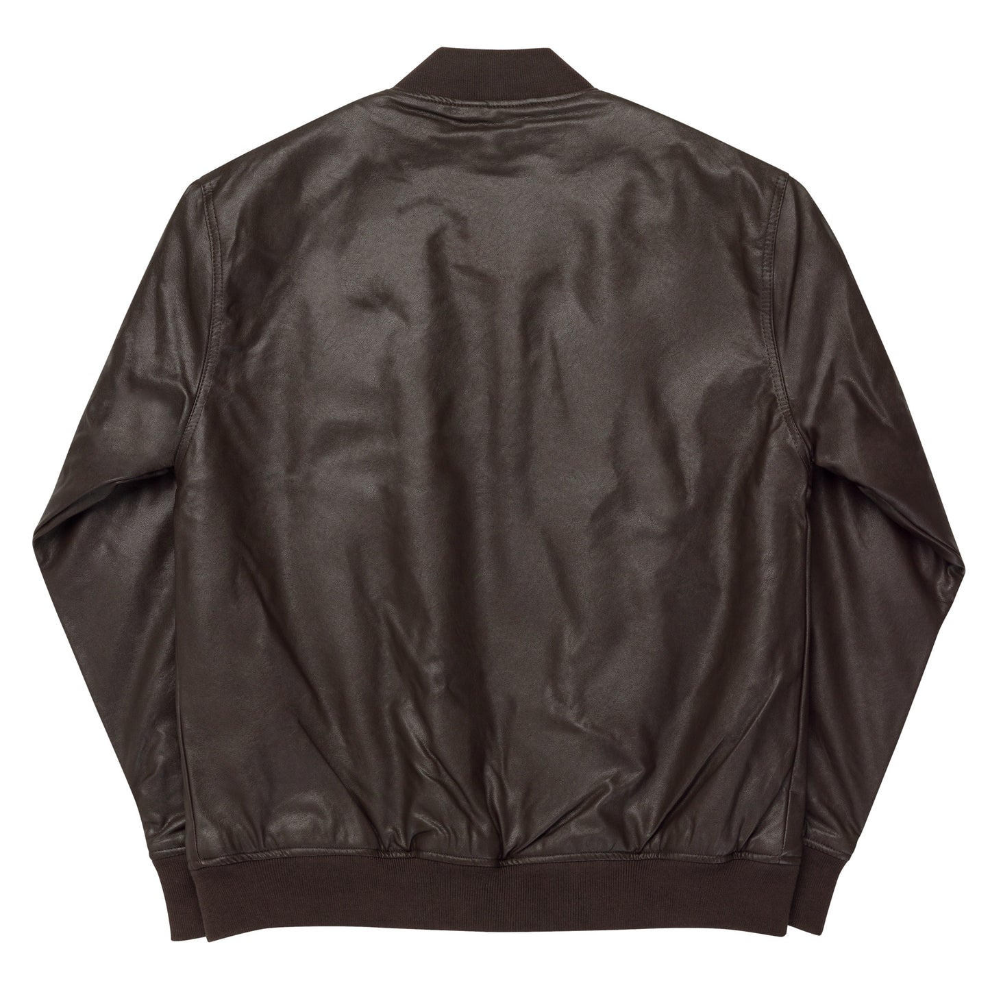 Leather Faux Bomber Jacket