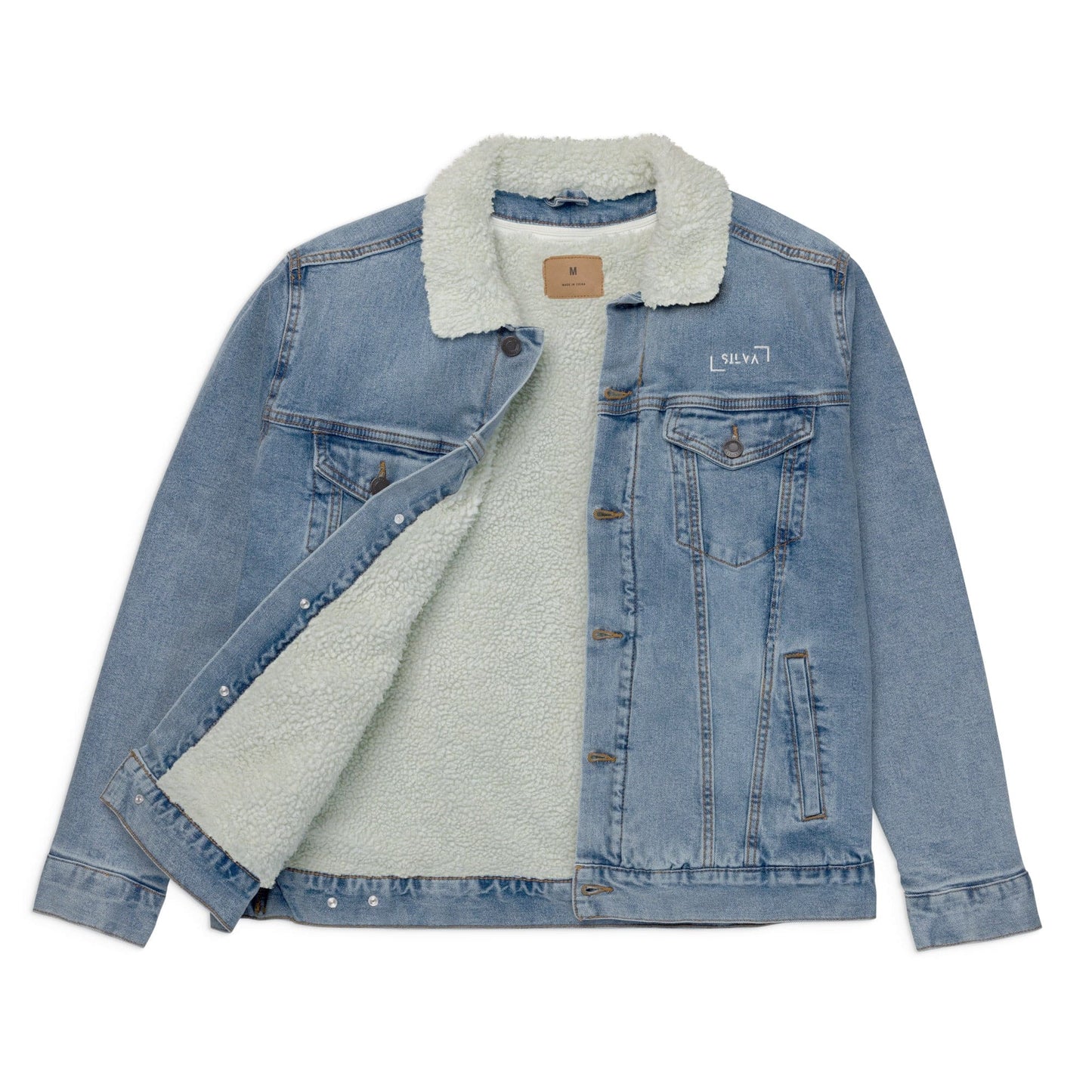 Women’s denim sherpa jacket
