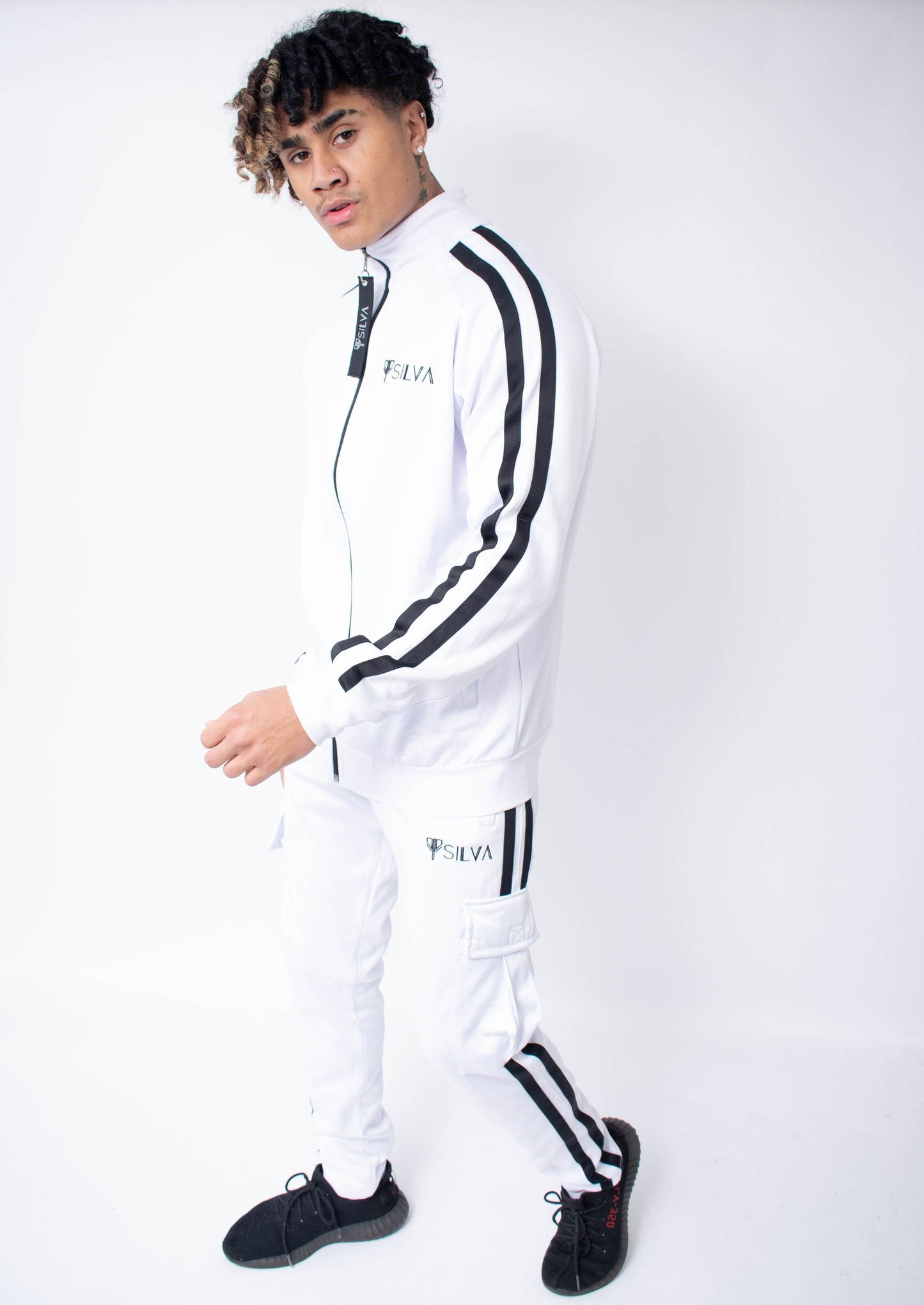 SILVA WHITE UNISEX TRACK TOP - SILVA