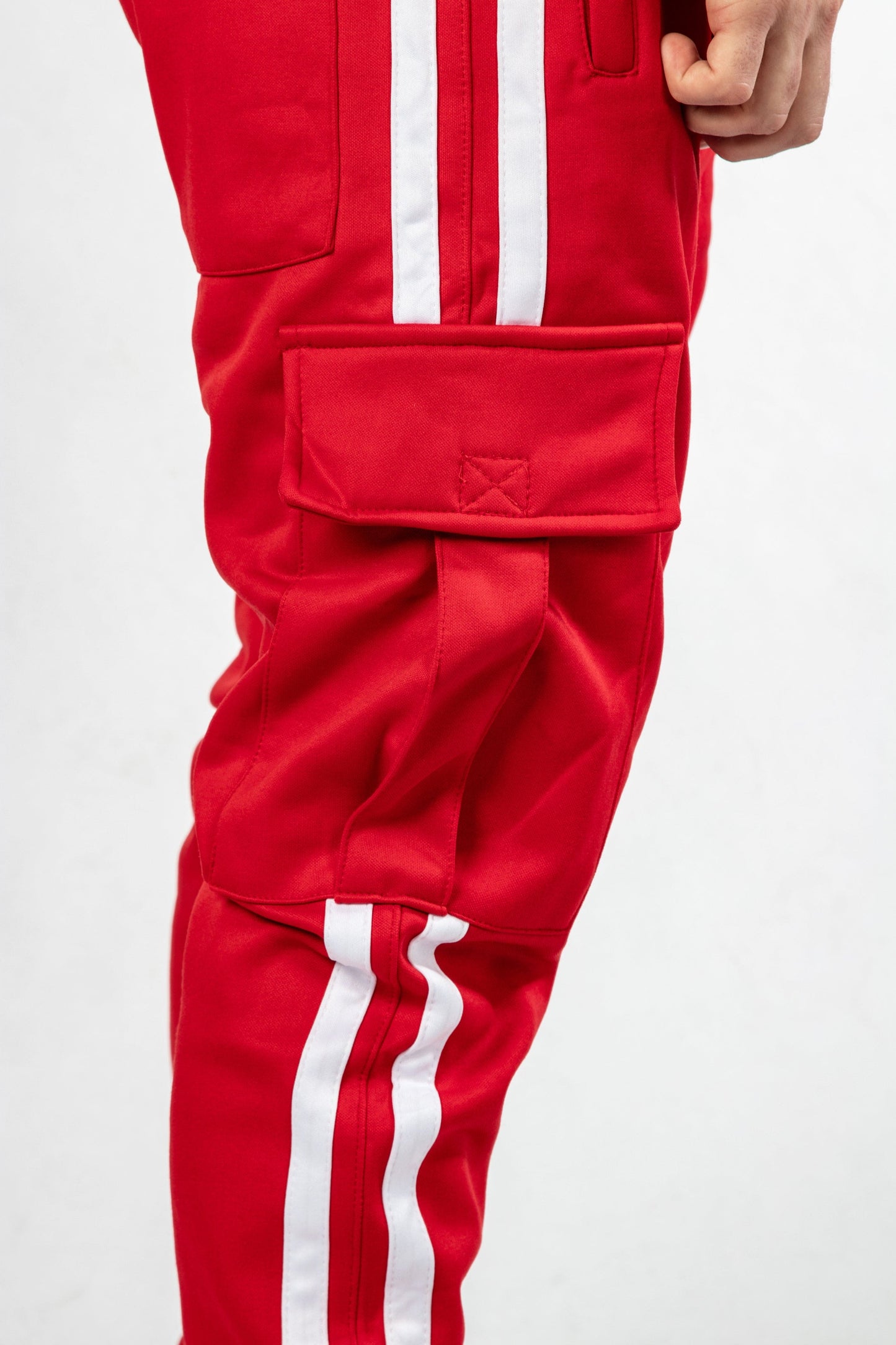 SILVA RED UNISEX CARGO TROUSERS - SILVA