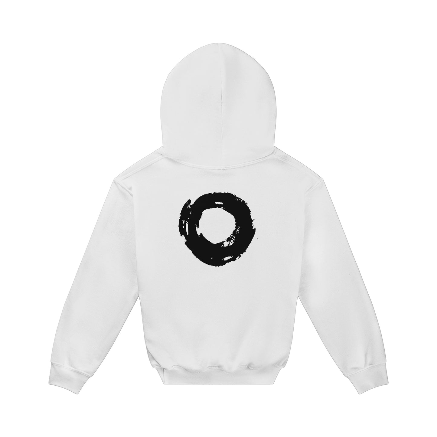 Kids White Pullover Hoodie