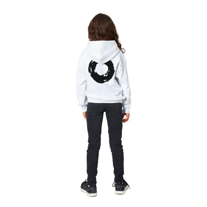 Kids White Pullover Hoodie