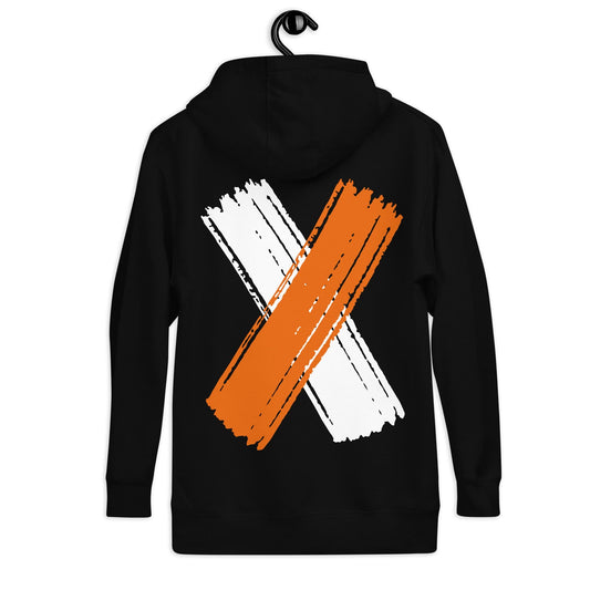 The Premium White Orange X Hoodie