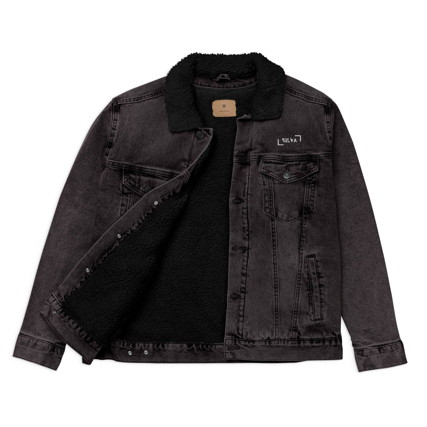 Women’s denim sherpa jacket