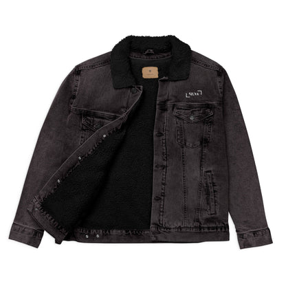 Women’s denim sherpa jacket