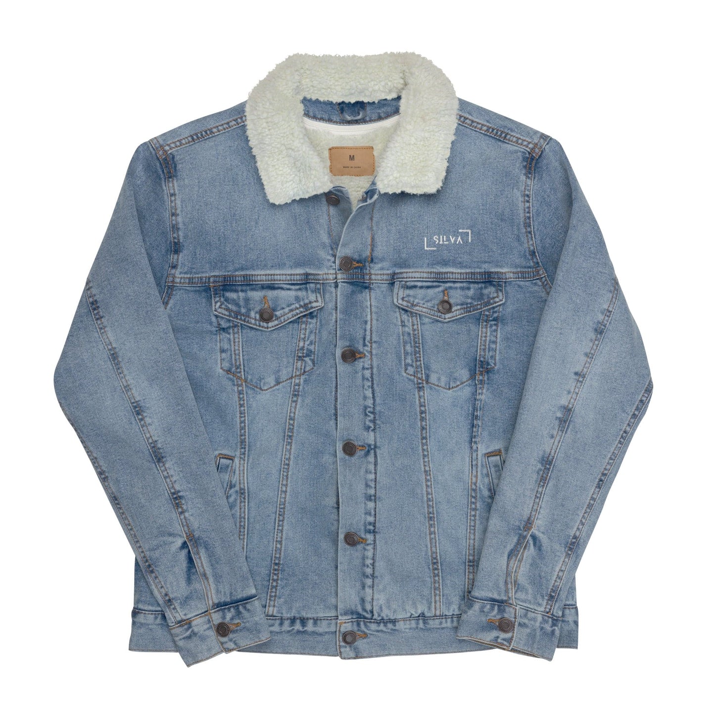 Women’s denim sherpa jacket