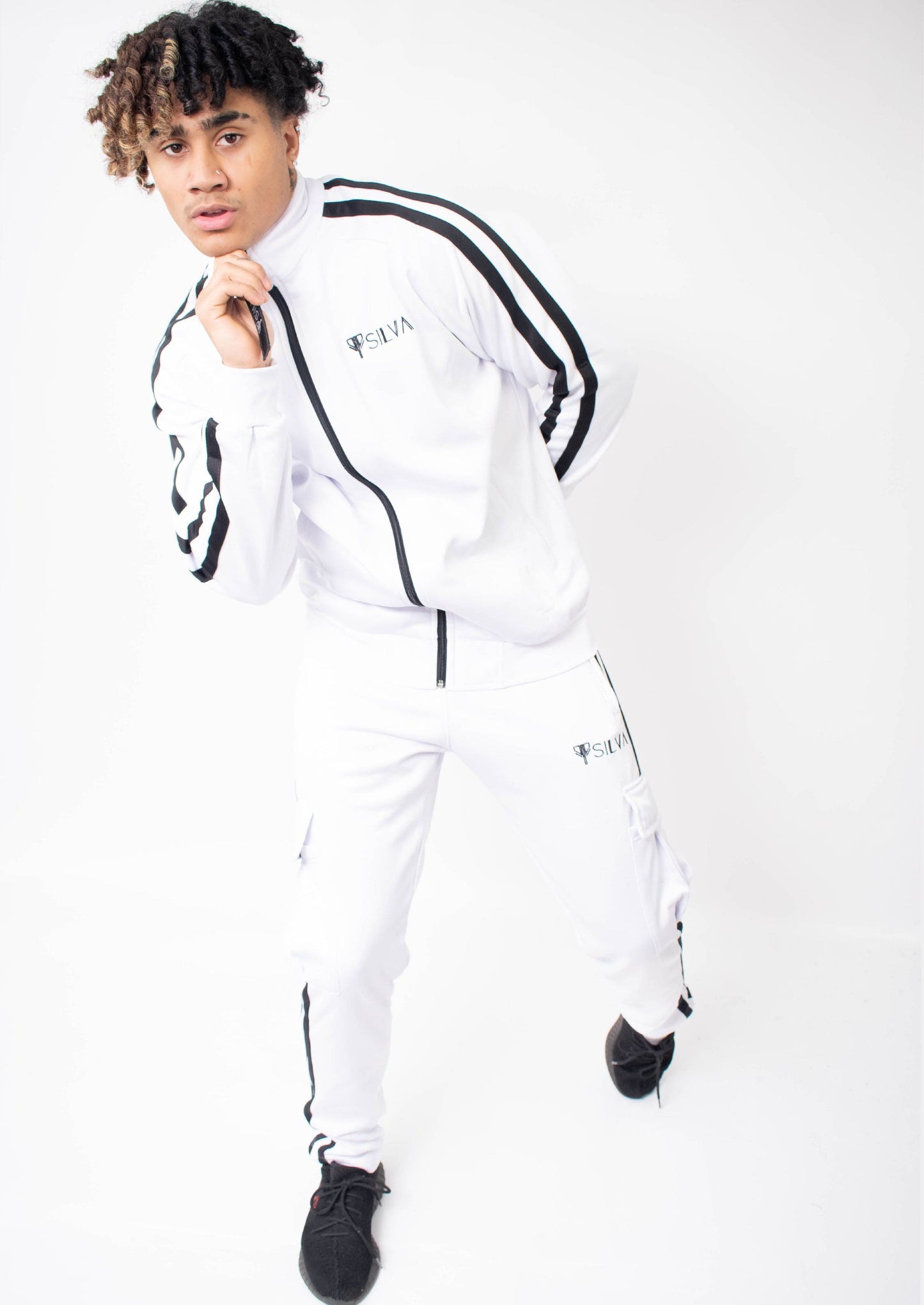 SILVA WHITE UNISEX TRACK TOP - SILVA