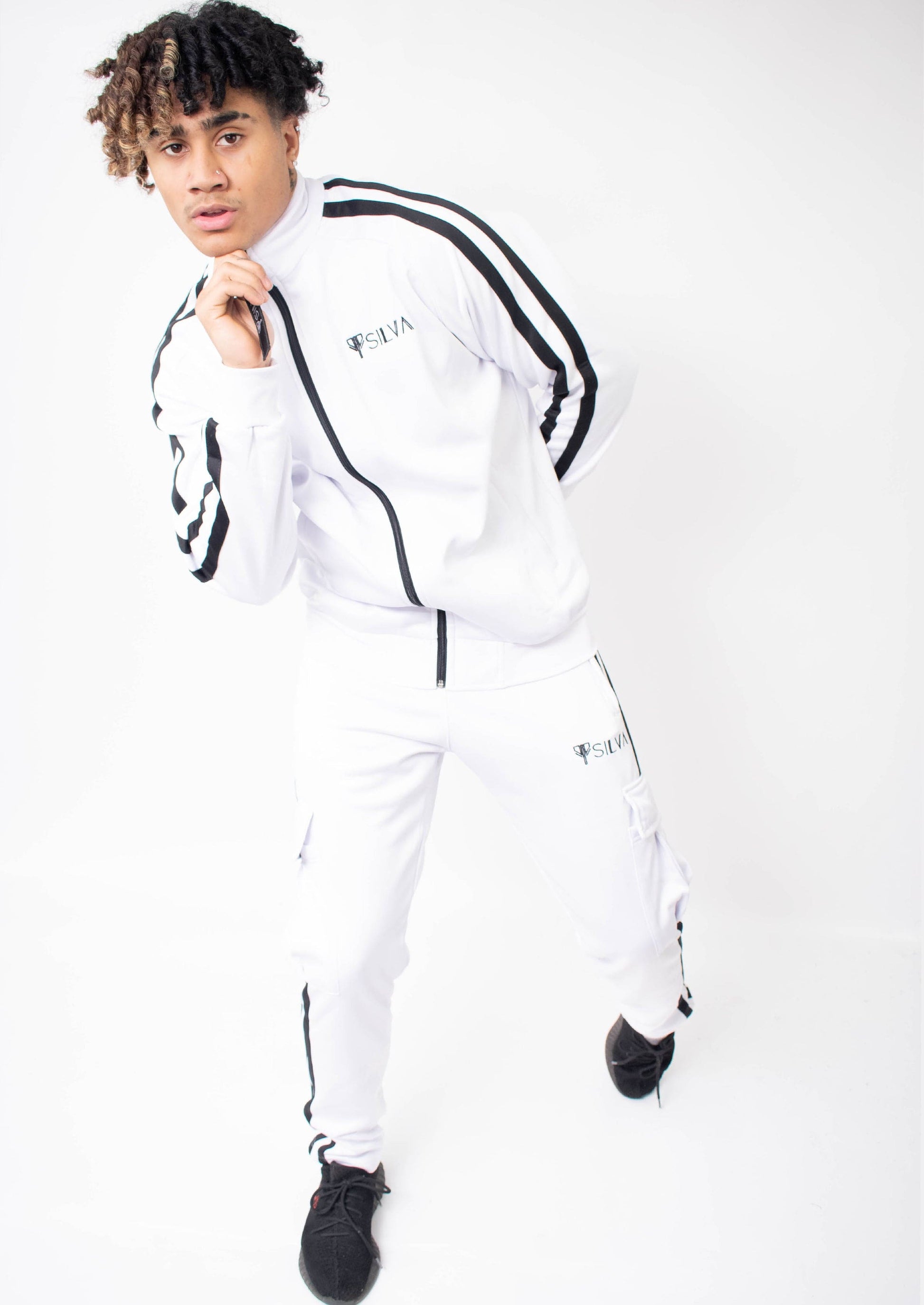 SILVA WHITE UNISEX TRACK TOP - SILVA