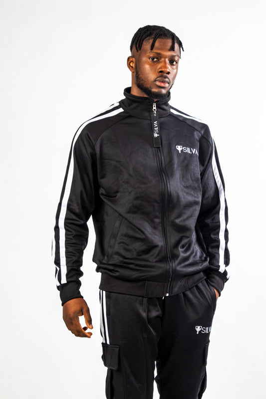 SILVA BLACK UNISEX TRACK TOP - SILVA