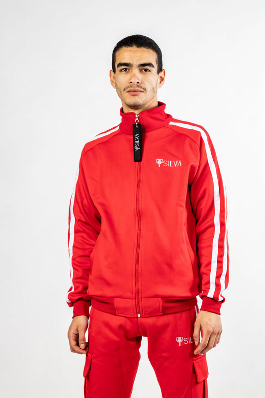 SILVA RED UNISEX TRACK TOP - SILVA