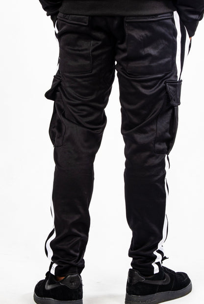 SILVA BLACK CARGO TROUSERS - SILVA