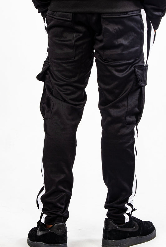 SILVA BLACK CARGO TROUSERS - SILVA