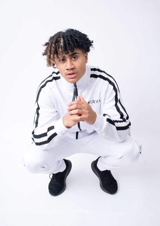 SILVA WHITE UNISEX TRACK TOP - SILVA