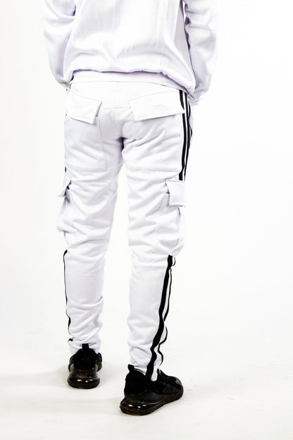 SILVA WHITE UNISEX CARGO TROUSERS - SILVA