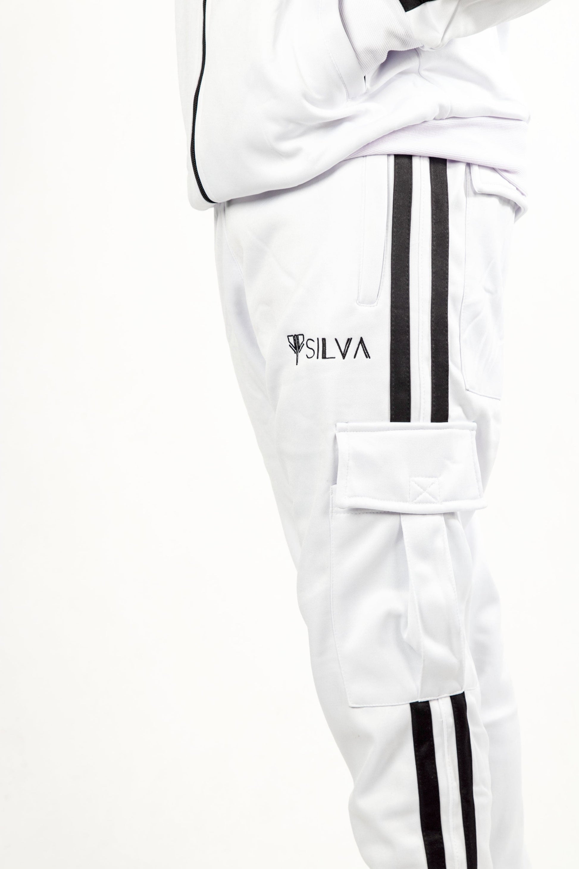 SILVA WHITE UNISEX CARGO TROUSERS - SILVA
