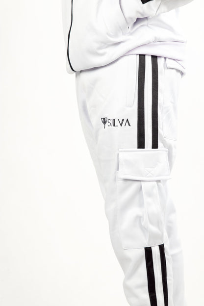 SILVA WHITE UNISEX CARGO TROUSERS - SILVA