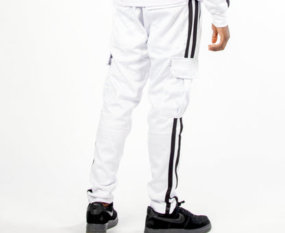 SILVA WHITE UNISEX CARGO TROUSERS - SILVA