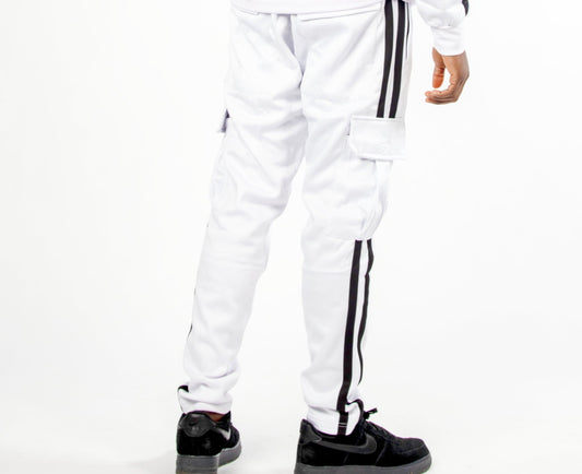 SILVA WHITE UNISEX CARGO TROUSERS - SILVA